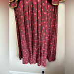 Kathie Lee Vintage 80s for Plaza South Red & Green Floral Holiday Midi Dress 6 Photo 1