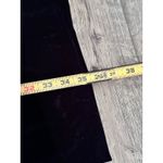 Naked Zebra Women's Black Long Sleeve V-Neck Silky Button Up Shirt Blouse Size L Photo 3