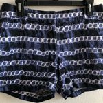 J.Crew Shorts Tie-Dye Linen Blend Blue with White Shorts Sz 6 EUC Factory Store Photo 3