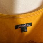 Wild Fable  Tie-Strap Babydoll Textured Knit Dress Mustard Yellow Photo 7