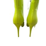 AZALEA WANG Neon Yellow Patent Heels Boots Size 10 Photo 10