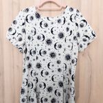 Hot Topic  Womens Dress Size XL White Black Celestial Y2K Witchy Milkmaid Photo 5