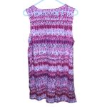 Woman Within  Sleeveless Tunic Pink Patterned Tank Top New 14/16 Photo 1