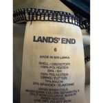 Lands End Womens Aqua Palm Tree Black Blue Green Tankini top Removable Cups Sz 6 Photo 2