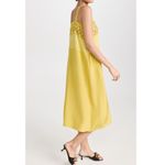 MAISON MARGIELA Yellow Lace Eyelet Trim Open Waist Oversized Dress size 10 Photo 3