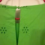 New York & Co. Lime Green Eyelet ruffle Women’s Dress Photo 4