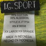 I.G. Sport XX Large Yellow Green Hibiscus Floral Sleeveless Maxi Dress Size XXL Photo 2