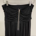 Aryn K  Dress Size Medium Maxi Drape Strapless Black Casual Drapey Zipper Back Photo 4