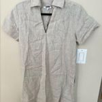 Madewell V-Neck Mini Dress in 100% Linen Photo 3