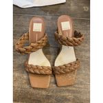 Dolce Vita Paily Heels Taupe Patent Stella, Leather Shoes Size 10 Braided Brown Photo 1