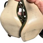 Schutz Lovi Strappy Leather Ankle Strap Heeled Sandal Military Green 8.5 Photo 5