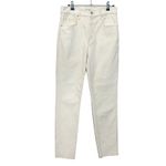 Free People  We The Free Stella Velvet Pants Women’s Size 2 White High Rise Photo 1