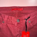 GJG Denim NEW GJG Denin Maroon Skinny Jeans Size 5 Photo 7