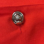 1980s Vintage Red Oversized Single Button Power Suit Jacket Blazer Size 14 Photo 3