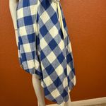 Maeve  Blue and White Asymmetrical Wrap Sundress Size XSP. A14 Photo 5