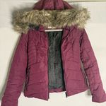 Maralyn & Me  Women's Zinfandel Faux Fur Trim Hooded‎ Puffer Coat Size XS Photo 5