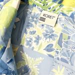 Koret Vintage 90’s Jacket Coastal Vacation Beach Print with Shoulder Pads Blue Size XL Photo 7