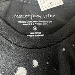 Love Tribe  Juniors' Friends Black Splatter Cotton T-Shirt - Size Small - NWT Photo 1