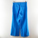 Loft High Rise Wide Leg Pants Blue Medium Photo 3