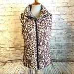 CAbi Puffer Vest Leopard Cheetah Animal Print S Photo 1
