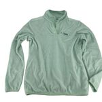 Columbia Womens Mint Green 1/4 Snap Fleece Pullover Sweatshirt Size M Soft Hike Photo 1