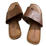 Lucky Brand Women's Vayleri Leather Slide Toe Ring Brown Sandals, size 9.5 Photo 4