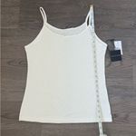 Saks 5th Avenue Saks Fifth Avenue Basic Scoopneck Cami Tank Top - Size M - White - NWT Photo 5