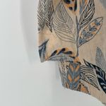 easel  #ET13859 Women's Floral Opaque Printed Collared Short Sleeves Shirt Size L Photo 2