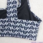 NEW Seea Free People Seea Georgia Surf Top navy mini chevron, S Blue Photo 14