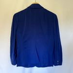 Banana Republic royal blue blazer women's size 2 pockets rayon nylon jacket Photo 8