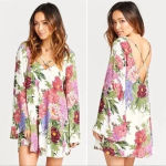 Show Me Your Mumu  | Joni Flow Dress Bell Sleeve Duchess Darling Floral Size XS Photo 2