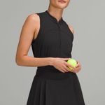 Lululemon Side-Pleat High-Rise Tennis  Black Skirt Size 4 NWT Photo 0