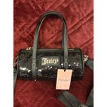 Juicy Couture  Black Sequin‎ Barrel Satchel Bag Y2K Crossbody Handbag Purse NWT Photo 1