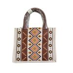 Wrangler NWT! Southwestern Small Canvas Tote/Crossbody in Coffee Photo 7