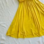NWOT Dulce Carola Large Yellow Sun Dress Fit Flare Slip Strap Summer Fall Spring Photo 2