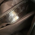 Mellow world Grey black silver snake skin genuine leather shoulder hand bag purse braided strap with matching wallet Photo 3