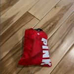 PINK - Victoria's Secret  Bold Red and Black Travel Bag Photo 1