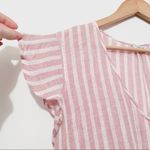 Rails Bretton Peplum Top In Rose Stripe Size Large Photo 4
