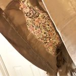 Vintage USA Hand Knit Wool Faux Fur Coat Jacket Brown Size XL Brown Photo 7