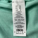 ASOS : Square Neck Mint Cropped Long Sleeve Blouse Photo 3