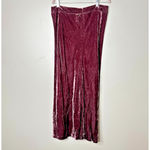 J Jill Crushed Velvet Maxi Skirt 12T Tall Purple Pink Whimsigoth Romantic Party Size 12 Photo 2