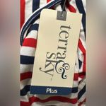 Terra & Sky Women's Plus Size Everyday Sleeveless Swing Dress With Side Pocket Photo 3