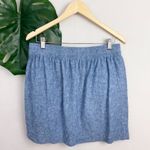 Loft  Linen Blend Pull-On Chambray Pocket Skirt Photo 9