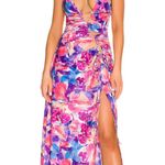 For Love & Lemons Natasha Maxi Dress in Purple Photo 0