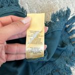 Anthropologie Anthro 100% viscose tie shoulder boho tassel tiered empire waist mini dress Photo 7