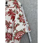 Dennis Basso  Women's Blouse Asymmetrical Hem Floral Plus Size 1X Peplum Photo 3