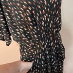 Long Midi Dress Brown/Black Rouched Pockets, MTS, Size Small, Made in the USA Black Size M Photo 3