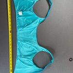 Amanda Uprichard  Cropped Leather Looking Top Turquoise‎ Size Small Photo 5