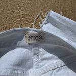 Ética Fern High Rise Vintage White Distressed Denim Shorts Size 27 Photo 4