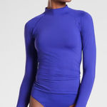 Athleta  North Point Long Sleeve Rashguard in Yacht Blue Size Medium Photo 0